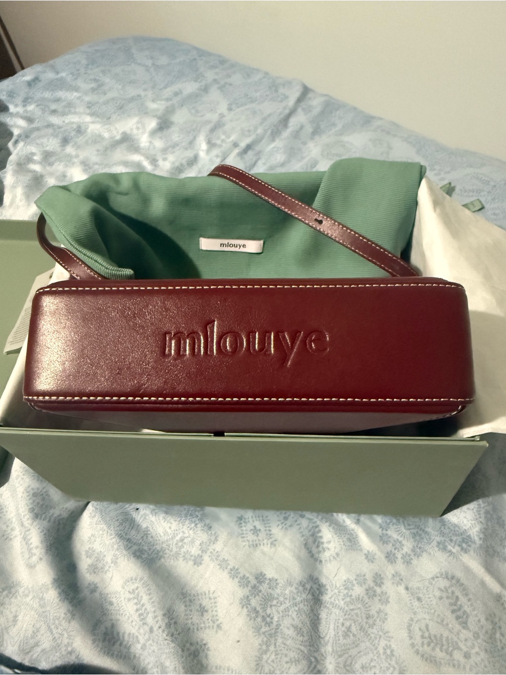 Mlouye Mini Flex In Burgundy — image 3 of 8